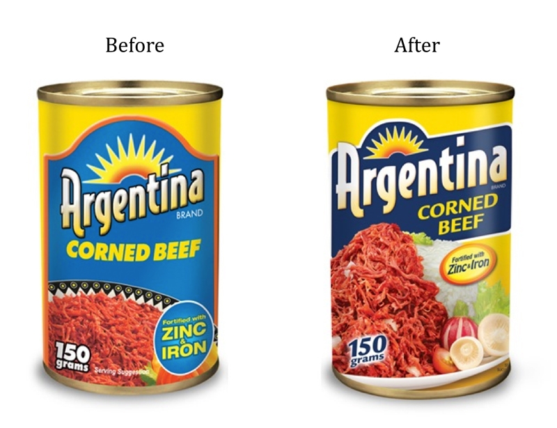 Argentina Corned Beef label redesign